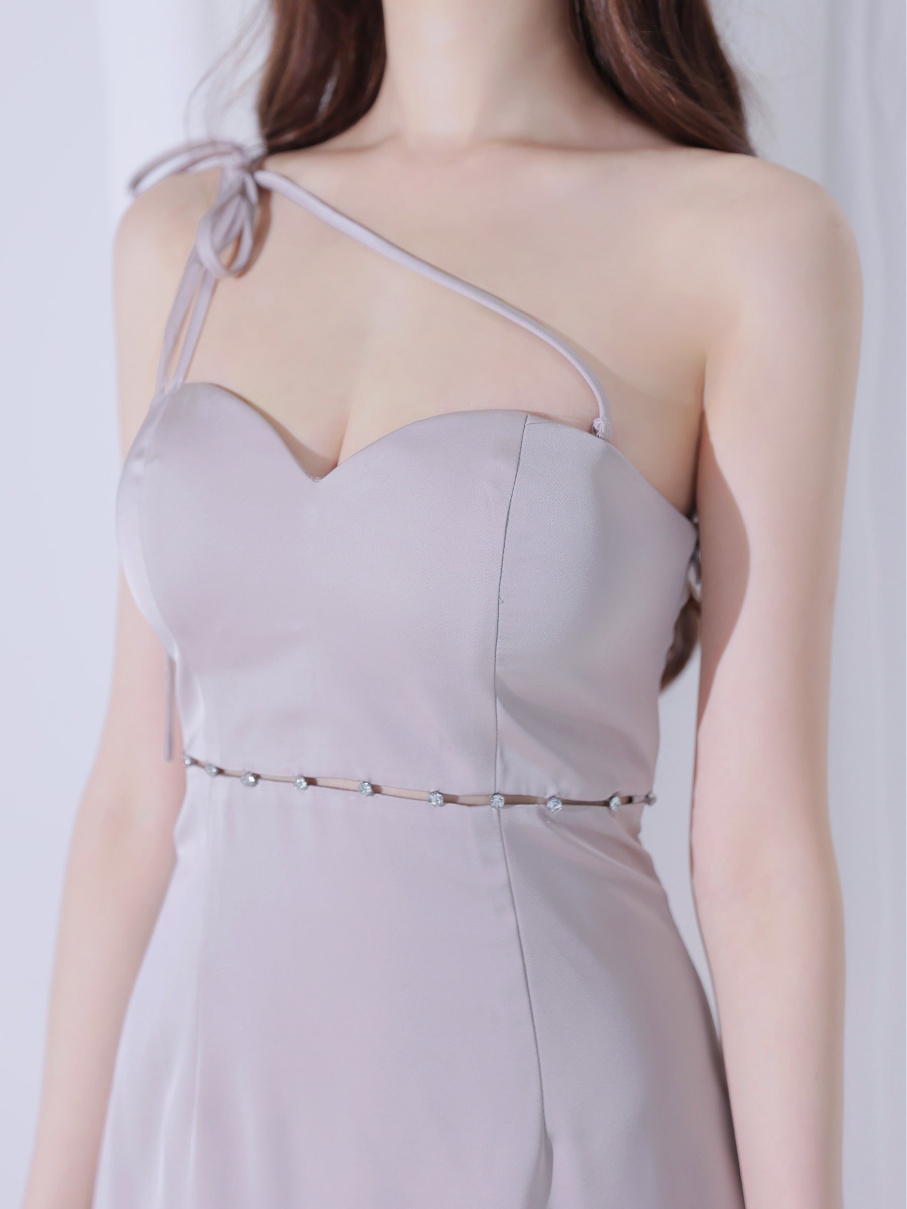 Satin Trace Midi Dress (anier5105)