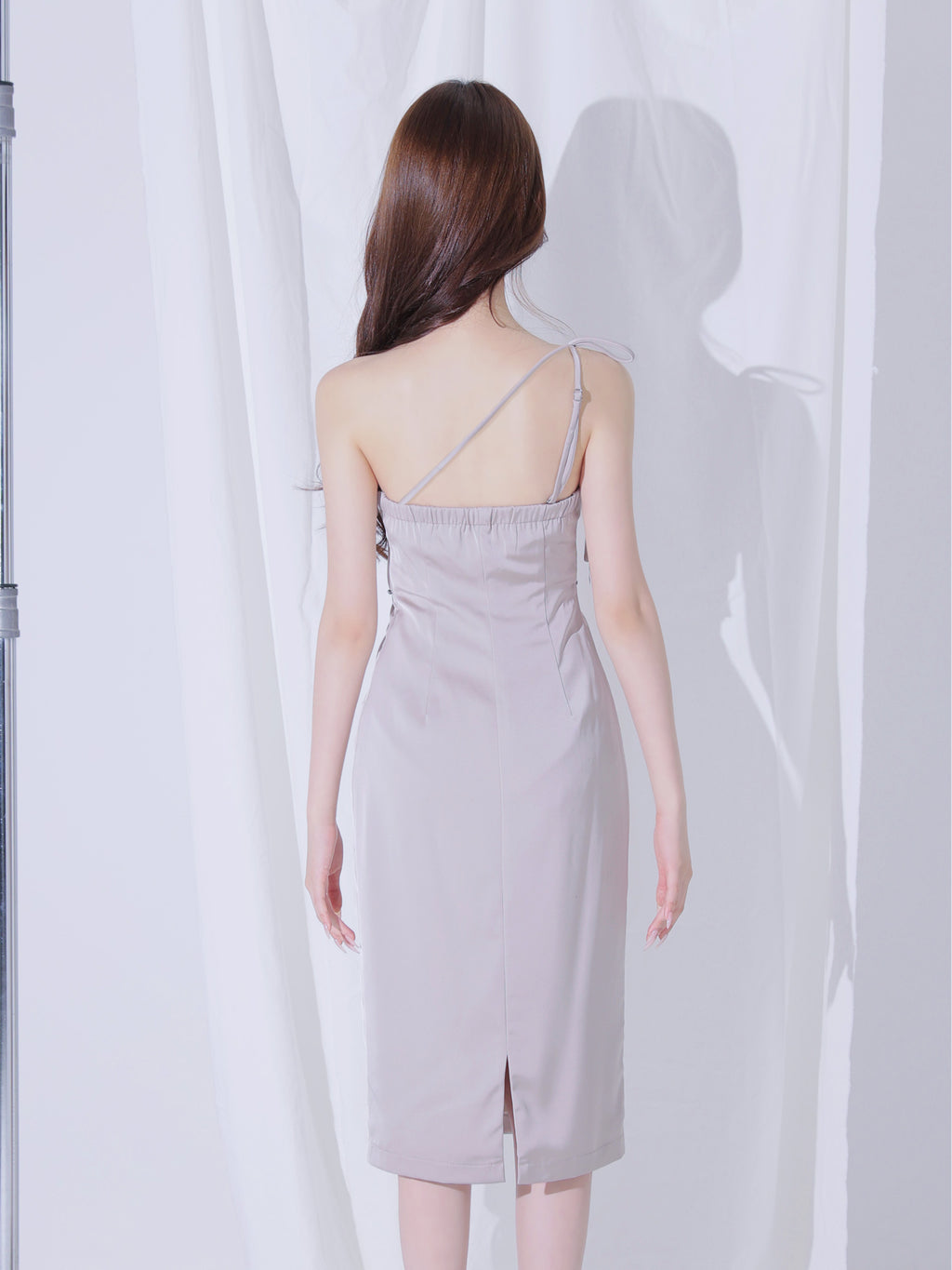 Satin Trace Midi Dress (anier5105)