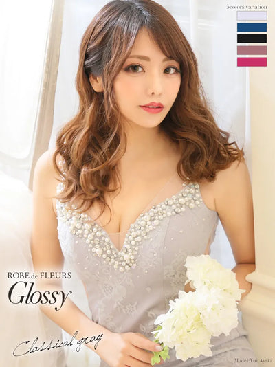 チュール切替×ラグジュアリータイトミニキャバドレス(GL2165)