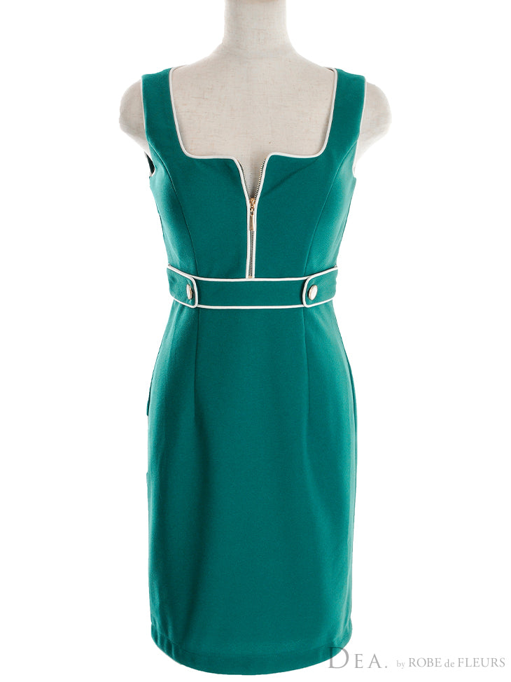 【XS～Lサイズあり】Zipper × Simple Lady Dress(DE2765)