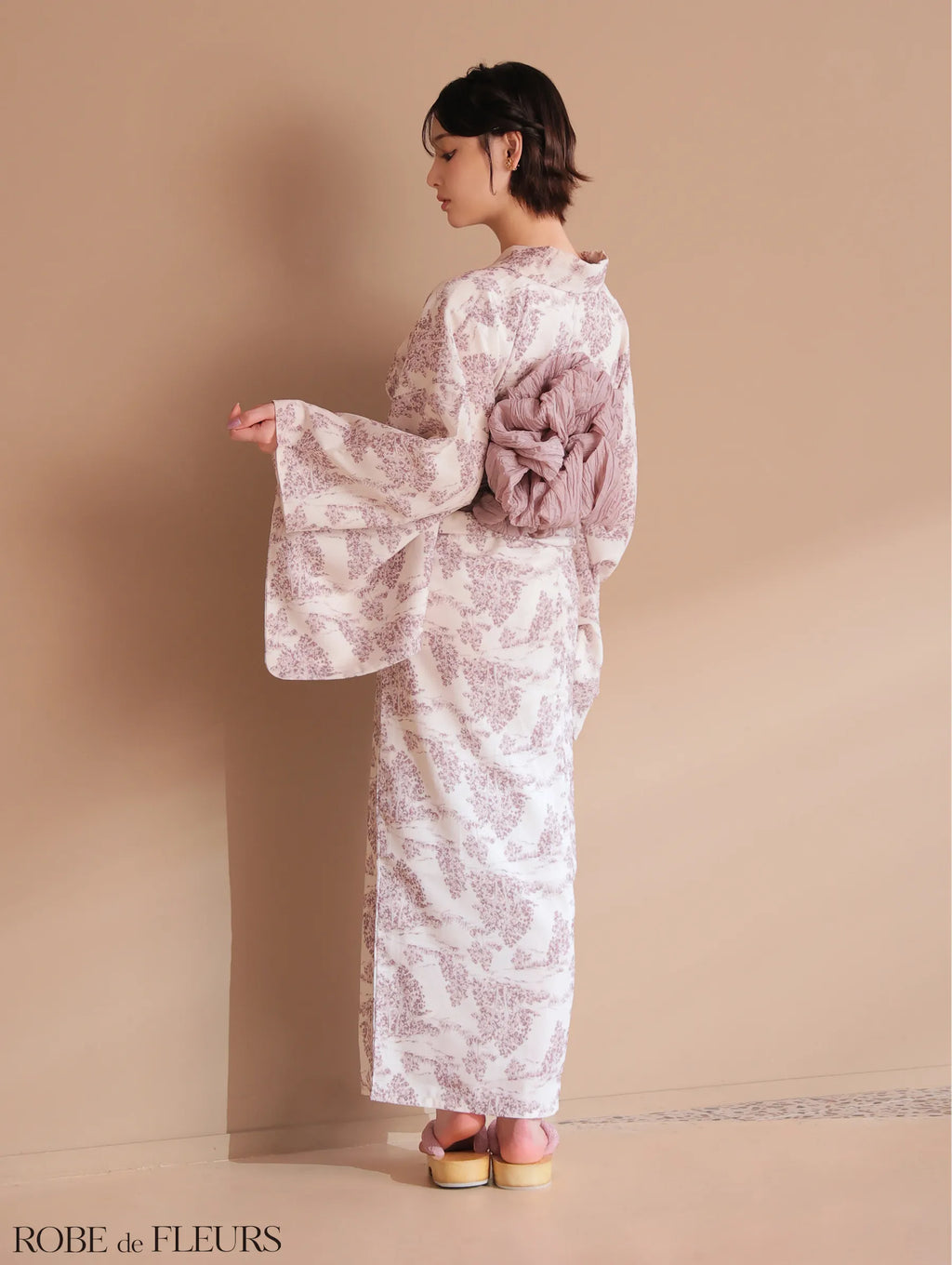 【浴衣】ROBE de FLEURS Floral print yukata　(fm3375)