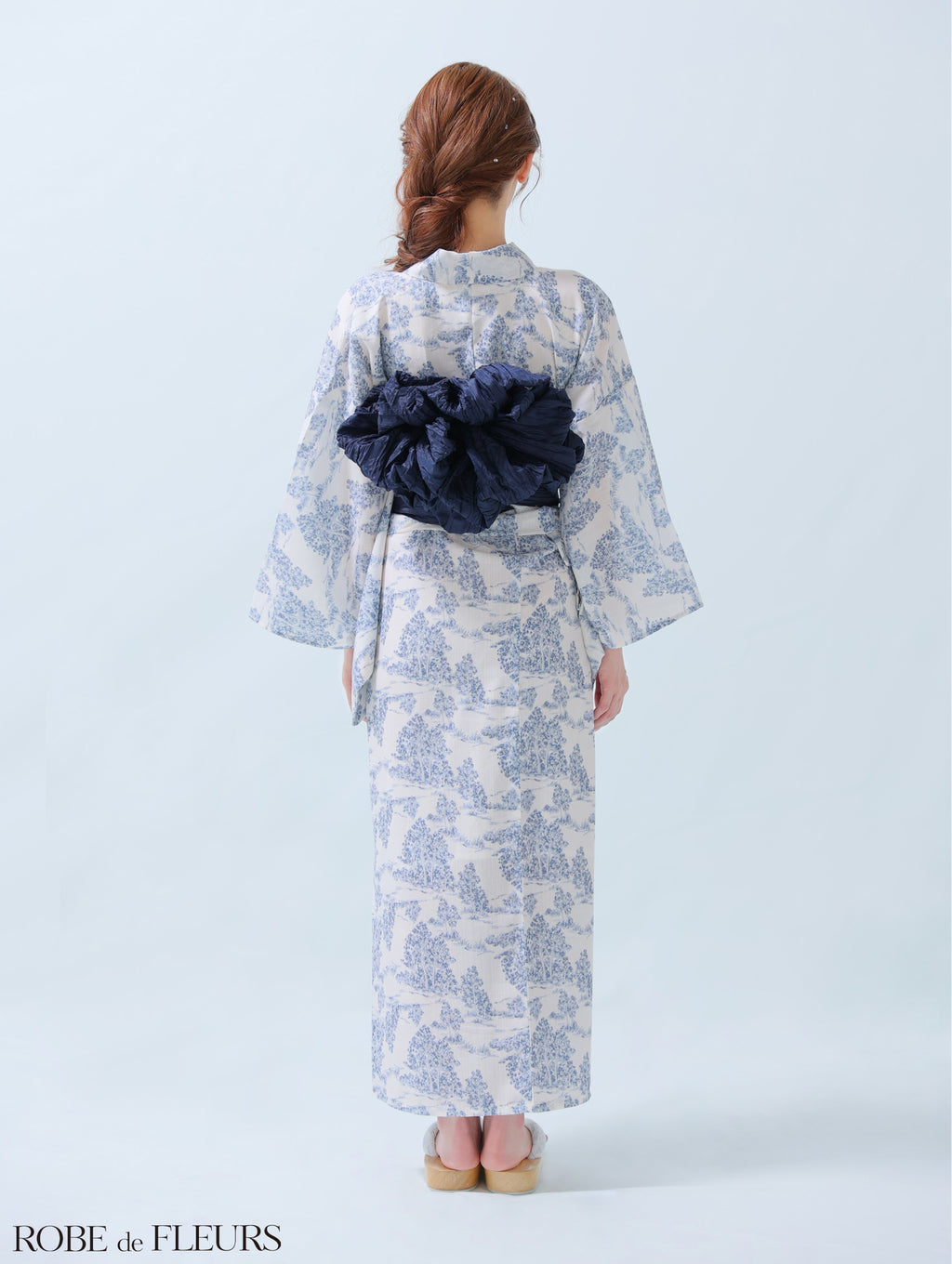 【浴衣】ROBE de FLEURS Floral print yukata　(fm3375)