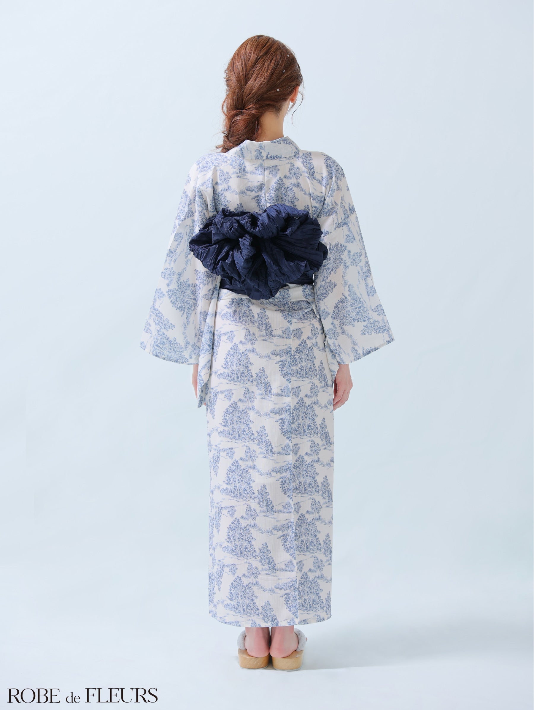 【浴衣】ROBE de FLEURS Floral print yukata　(fm3375)