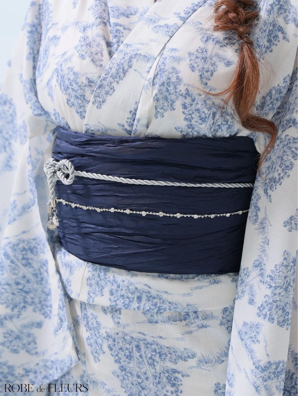 【浴衣】ROBE de FLEURS Floral print yukata　(fm3375)