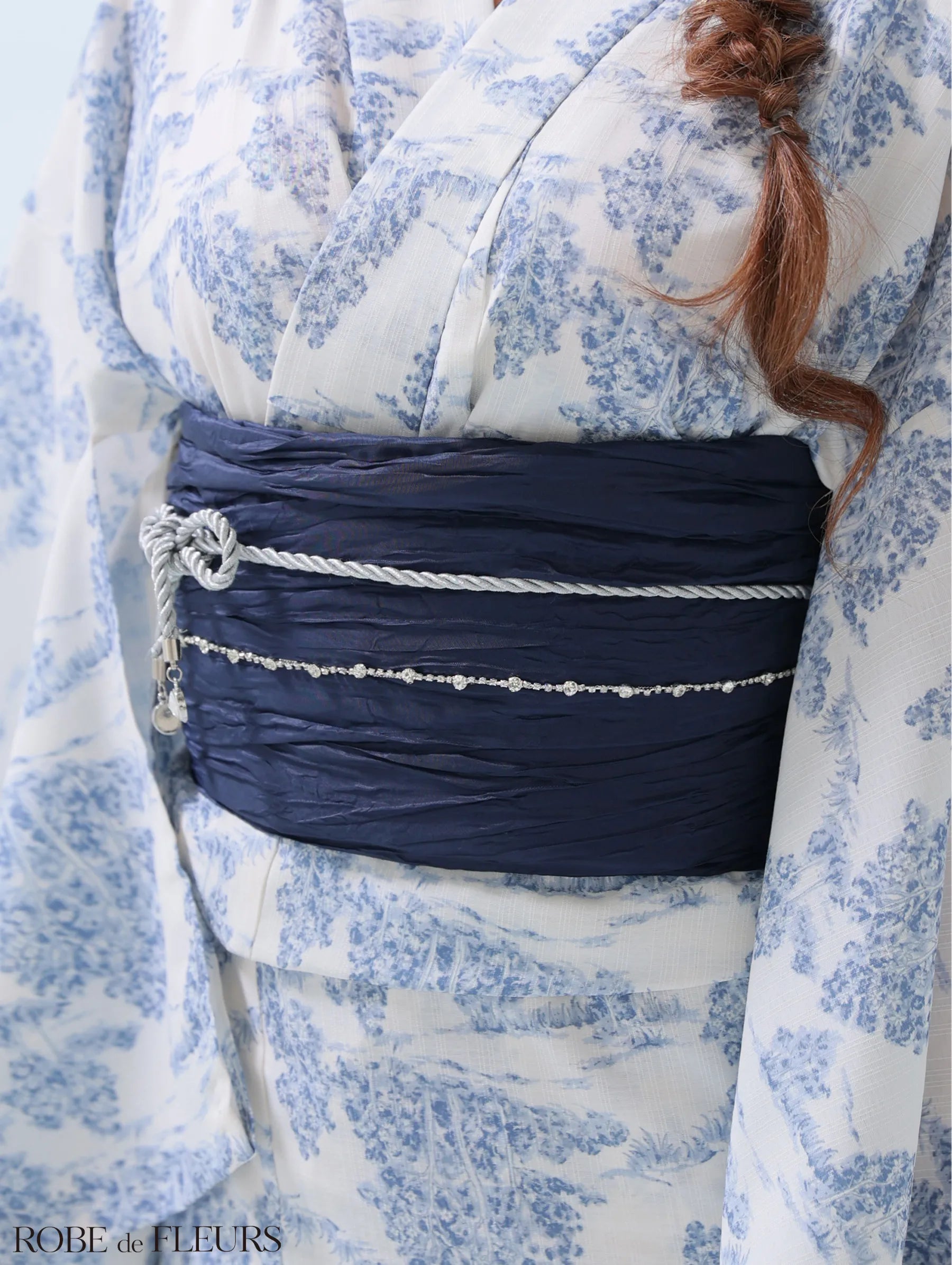 【浴衣】ROBE de FLEURS Floral print yukata　(fm3375)