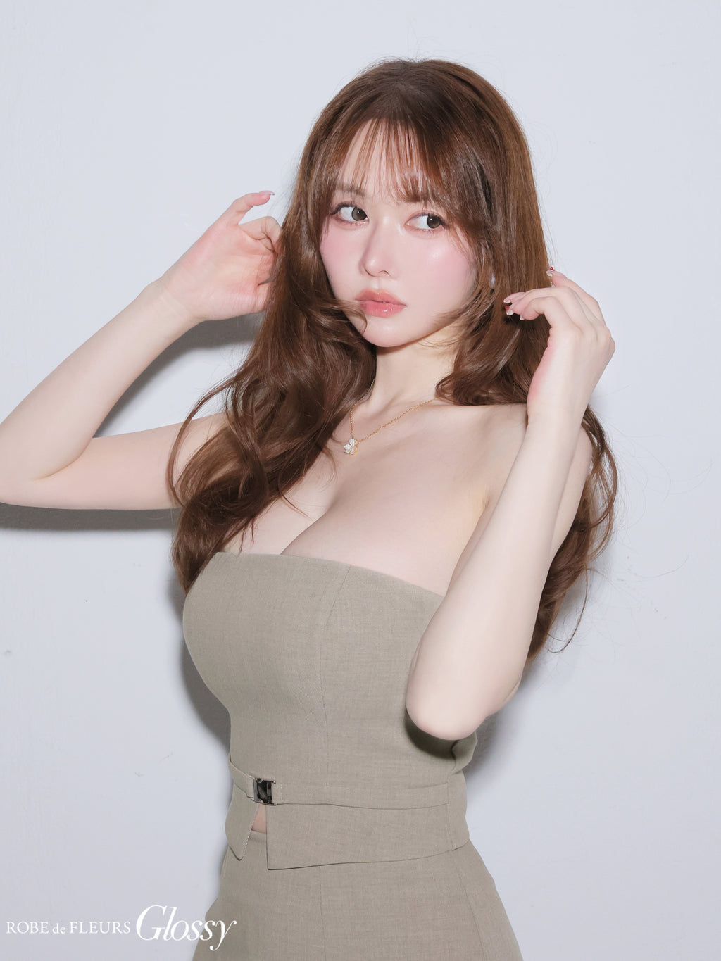 ★予約商品★【8月中旬頃入荷予定】【XSサイズあり】シアーチュールドッキングセットアップロングキャバドレス (GL3489)
