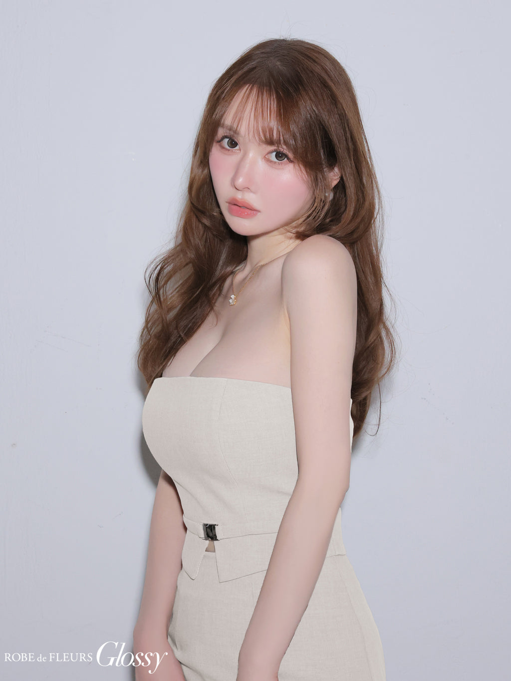 ★予約商品★【8月中旬頃入荷予定】【XSサイズあり】シアーチュールドッキングセットアップロングキャバドレス (GL3489)