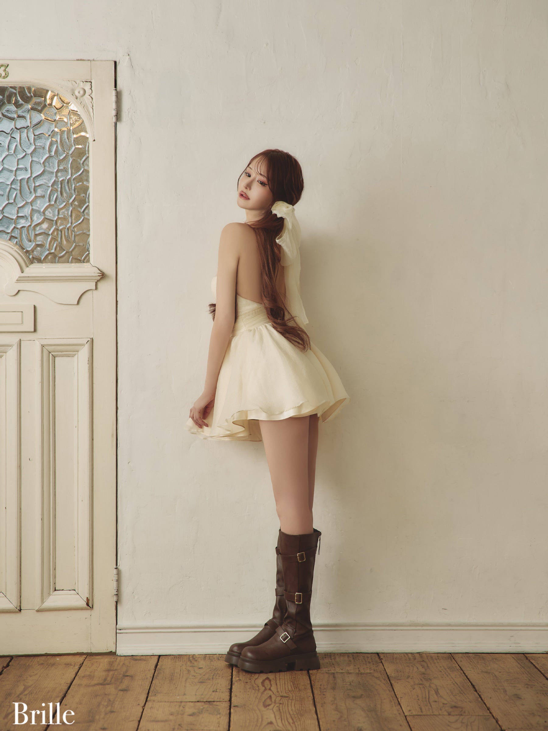【XS～Lサイズあり】Lune de brille mini dress (brille3791)