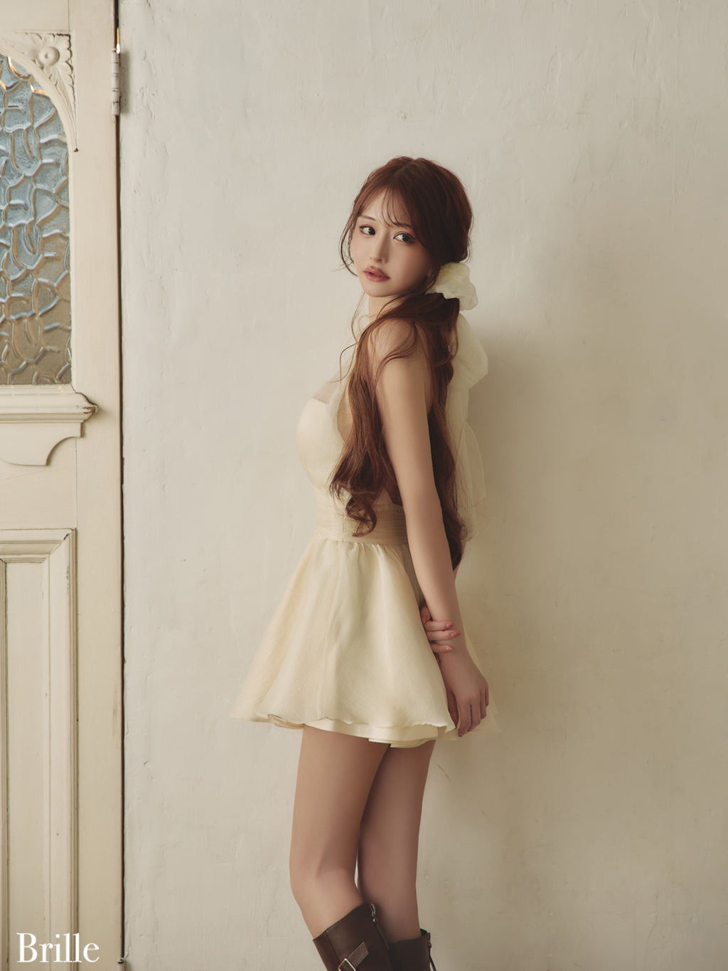 【XS～Lサイズあり】Lune de brille mini dress (brille3791)