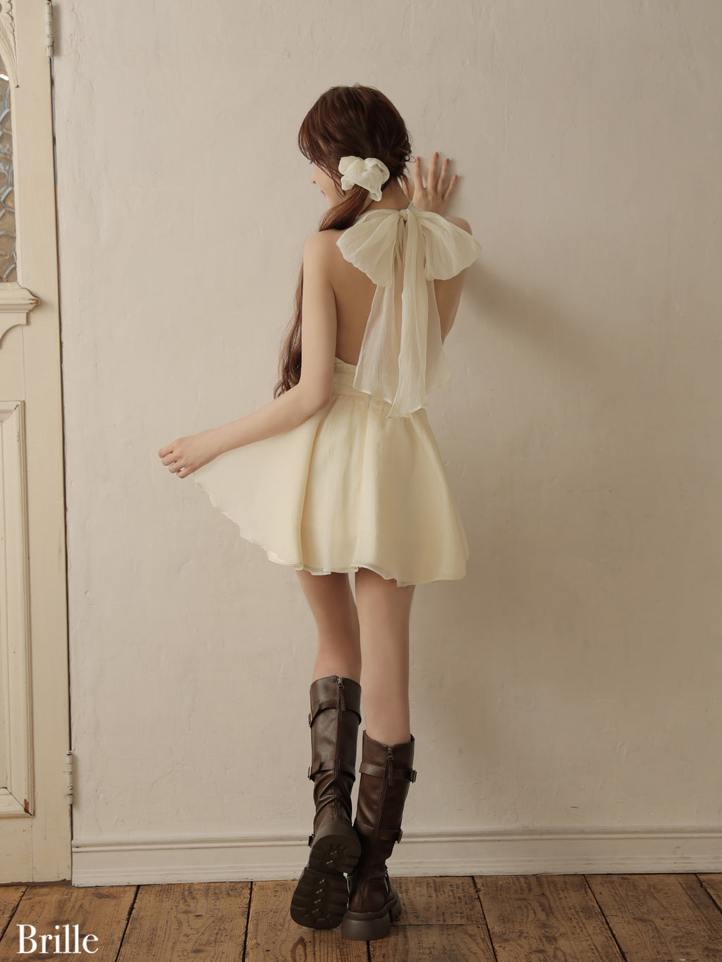 【XS～Lサイズあり】Lune de brille mini dress (brille3791)