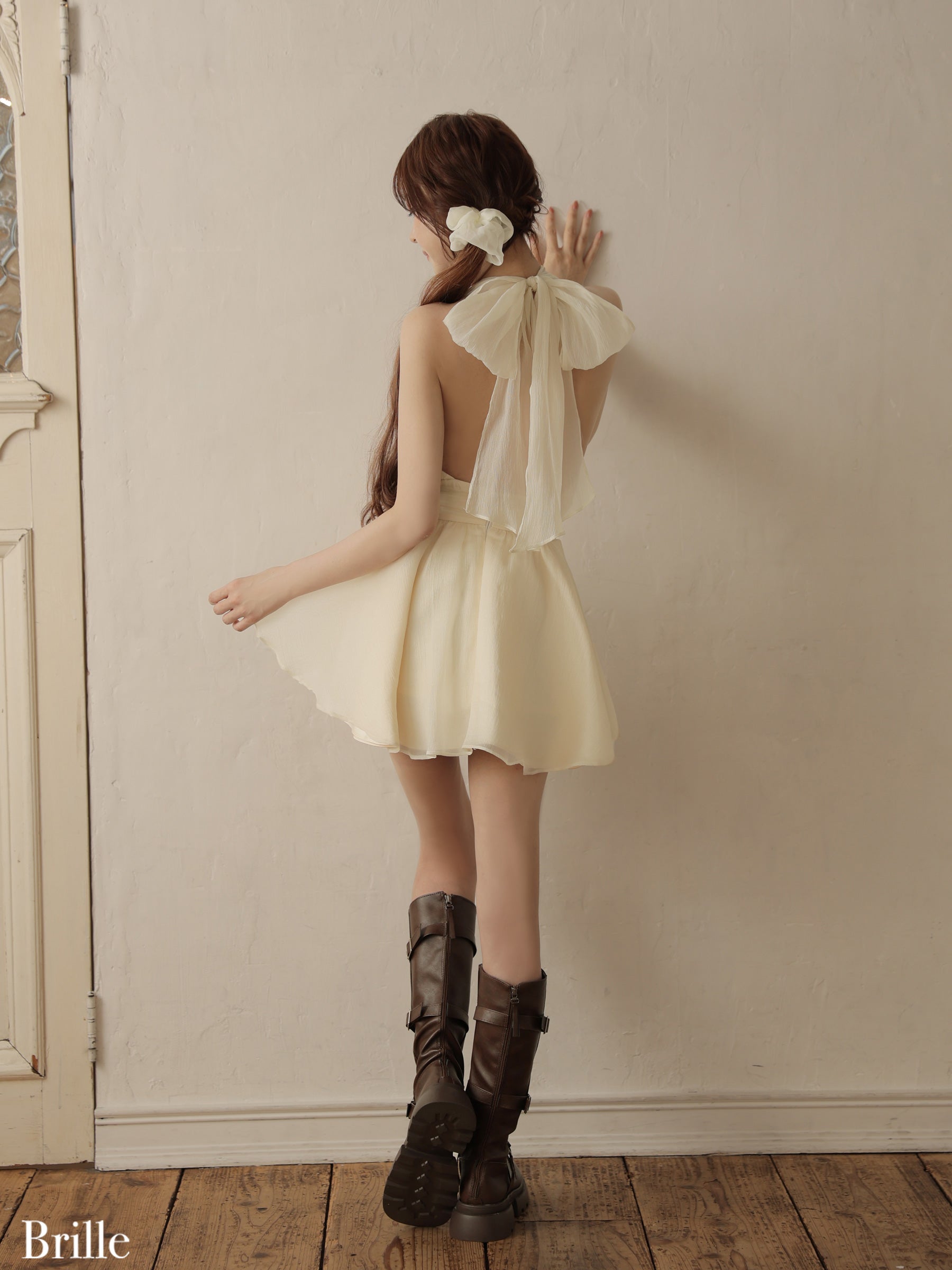 【XS～Lサイズあり】Lune de brille mini dress (brille3791)
