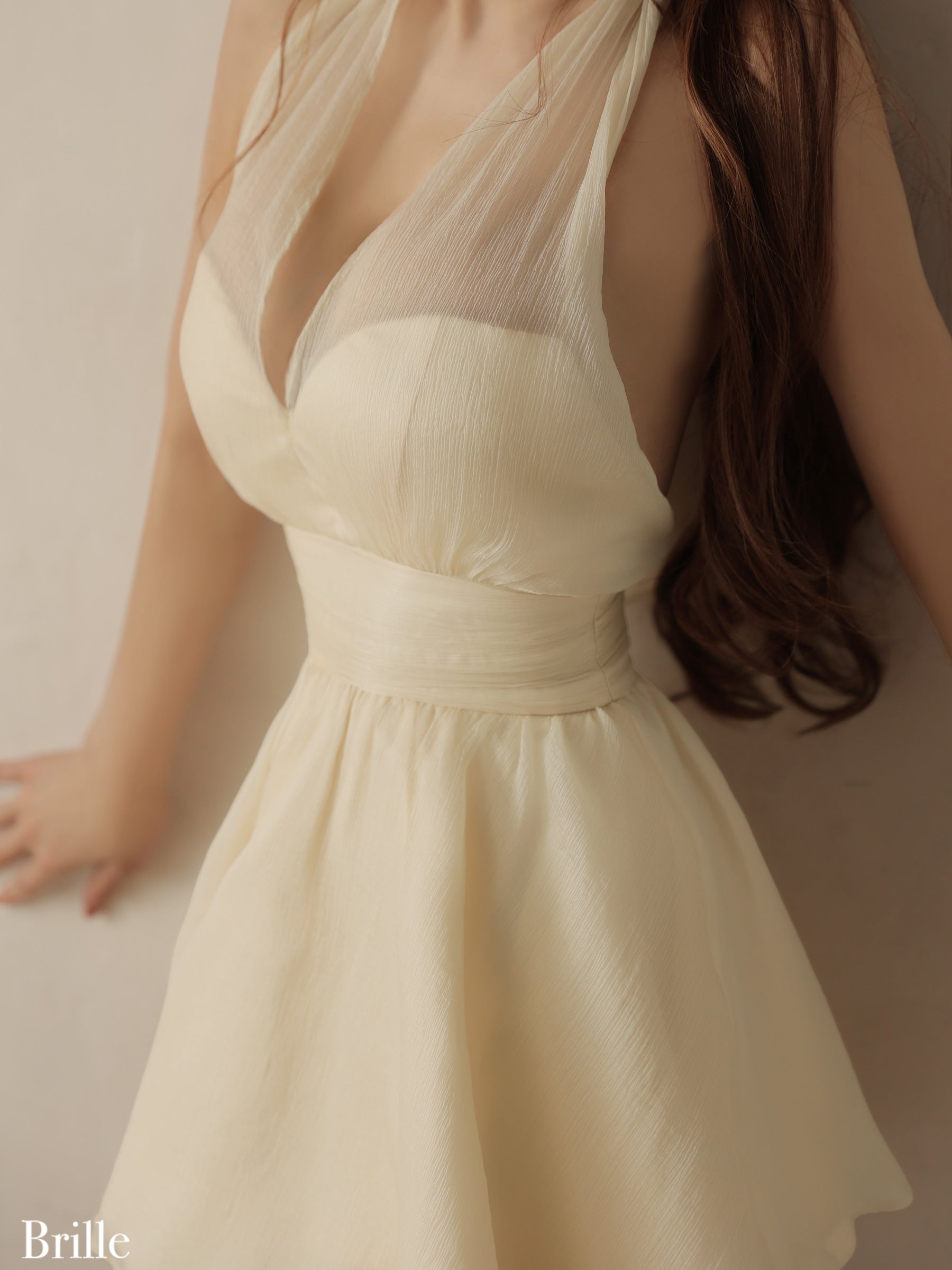 【XS～Lサイズあり】Lune de brille mini dress (brille3791)