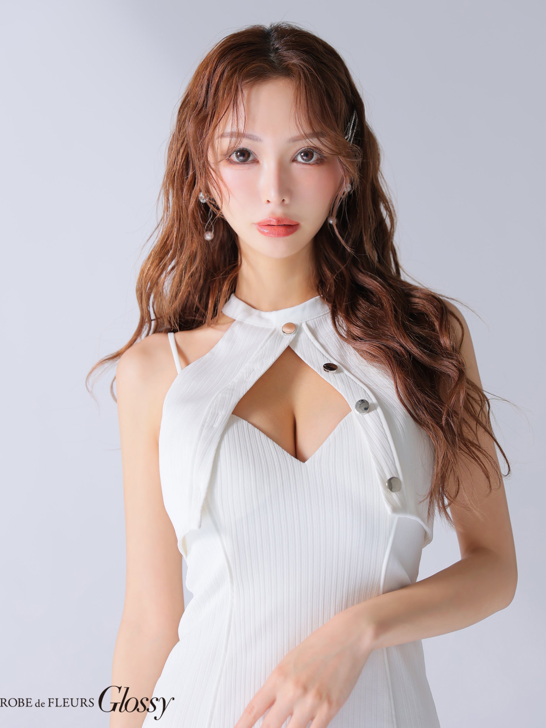 【XSサイズあり】2way♡ホルタートップスバストカットタイトミニキャバドレス(GL3908)