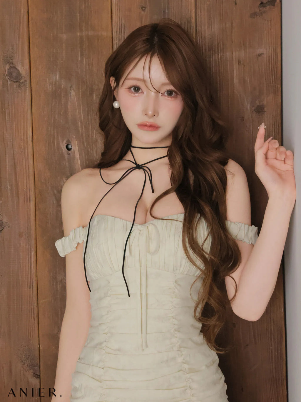 【予約】haze offshoulder mini dress (anier4062)