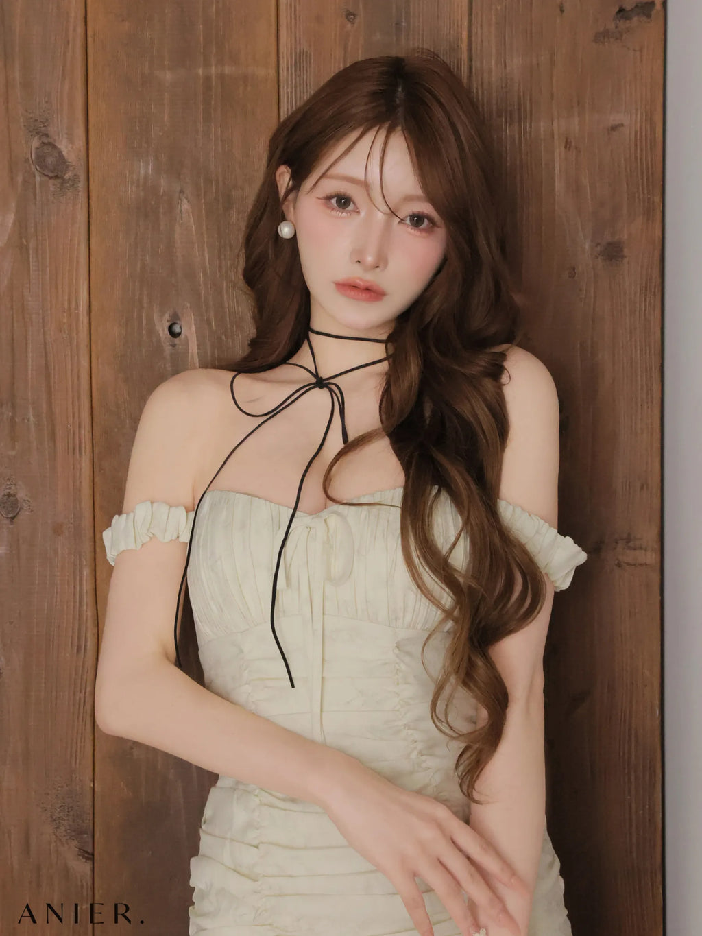 【予約】haze offshoulder mini dress (anier4062)