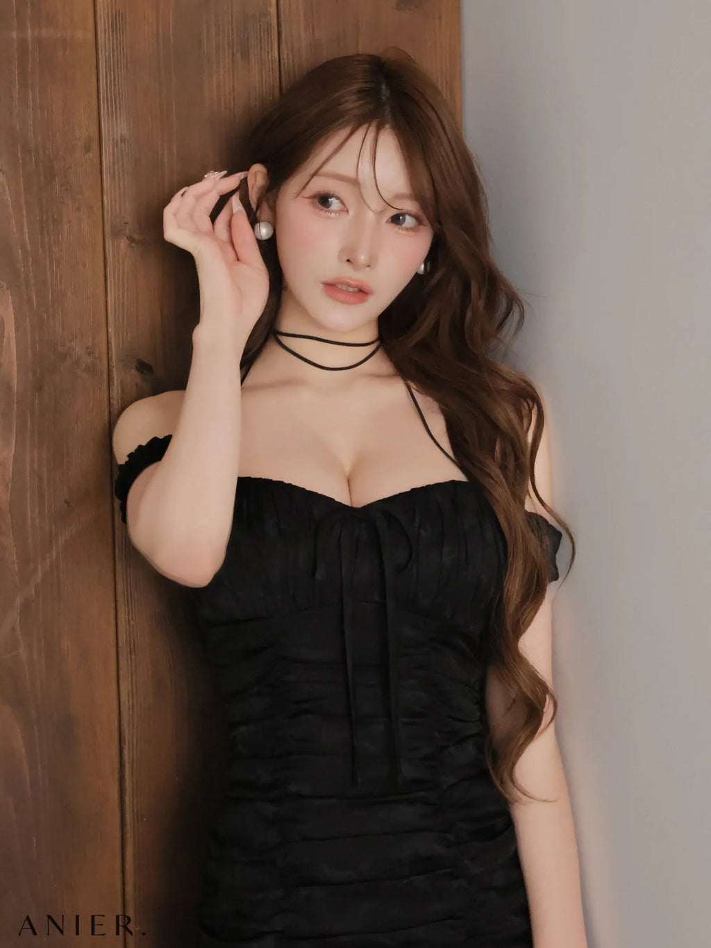 【予約】haze offshoulder mini dress (anier4062)