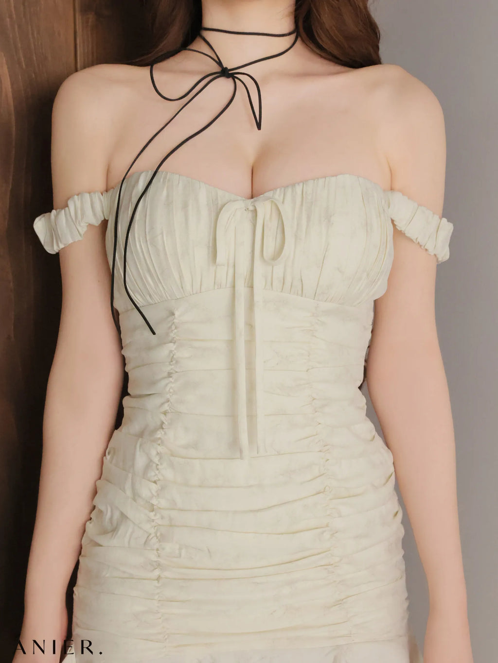 【予約】haze offshoulder mini dress (anier4062)
