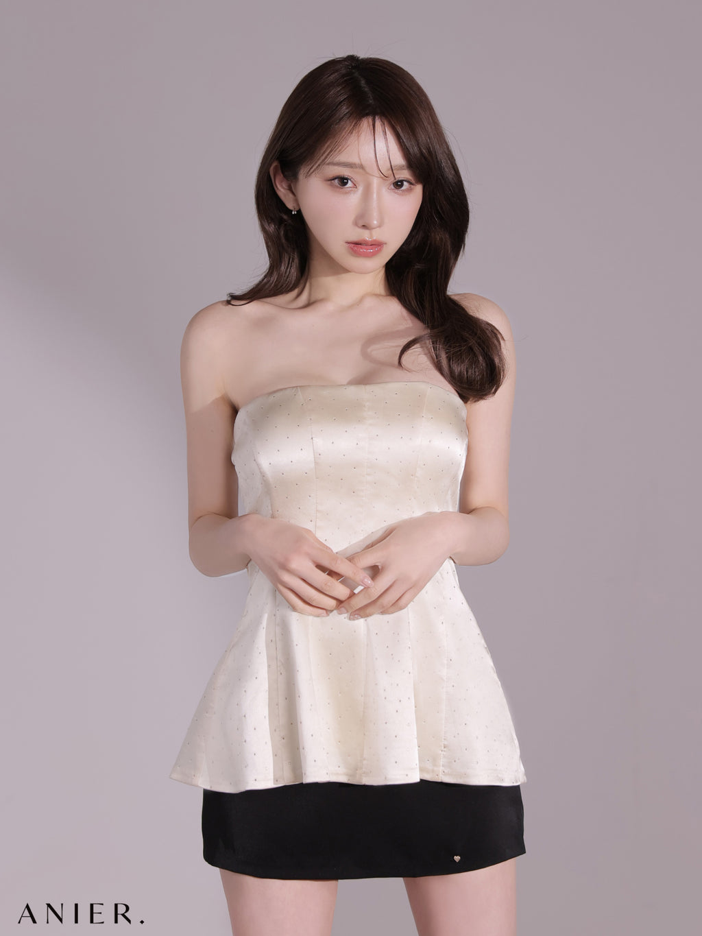 【XSサイズあり】 shiny lady saten set up dress（anier4069）