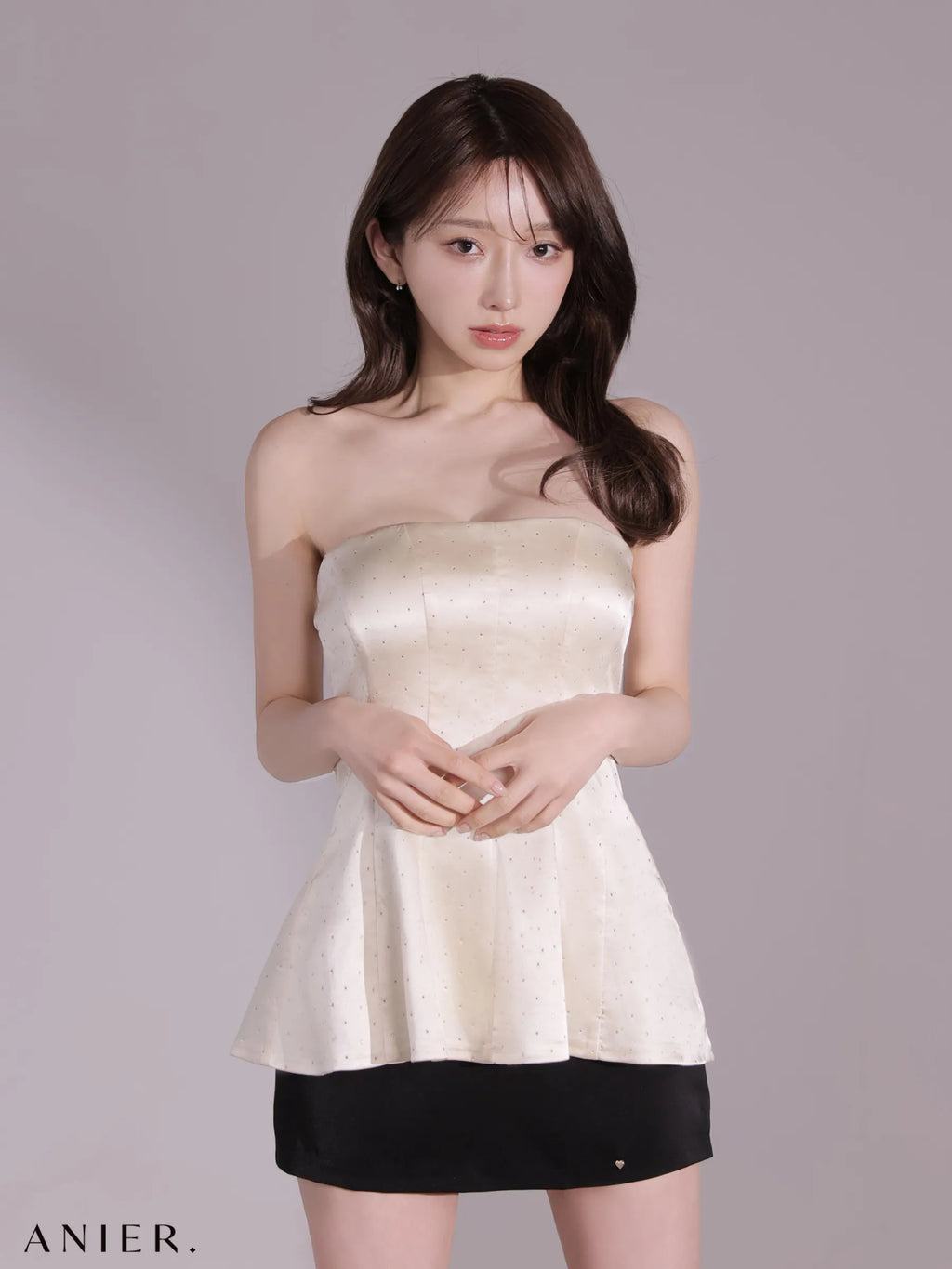 shiny lady saten set up dress（anier4069）