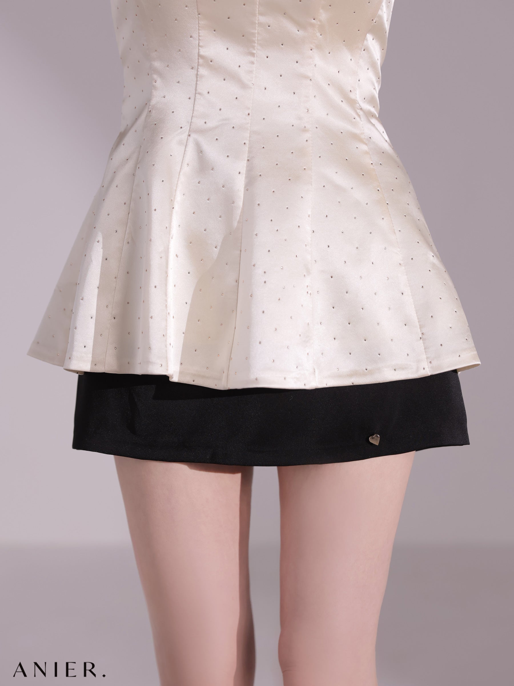 【XSサイズあり】 shiny lady saten set up dress（anier4069）