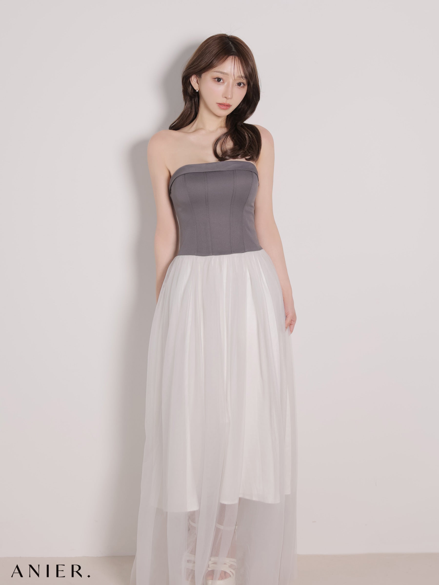 【XSサイズあり】 chic corset couture long dress（anier4071）