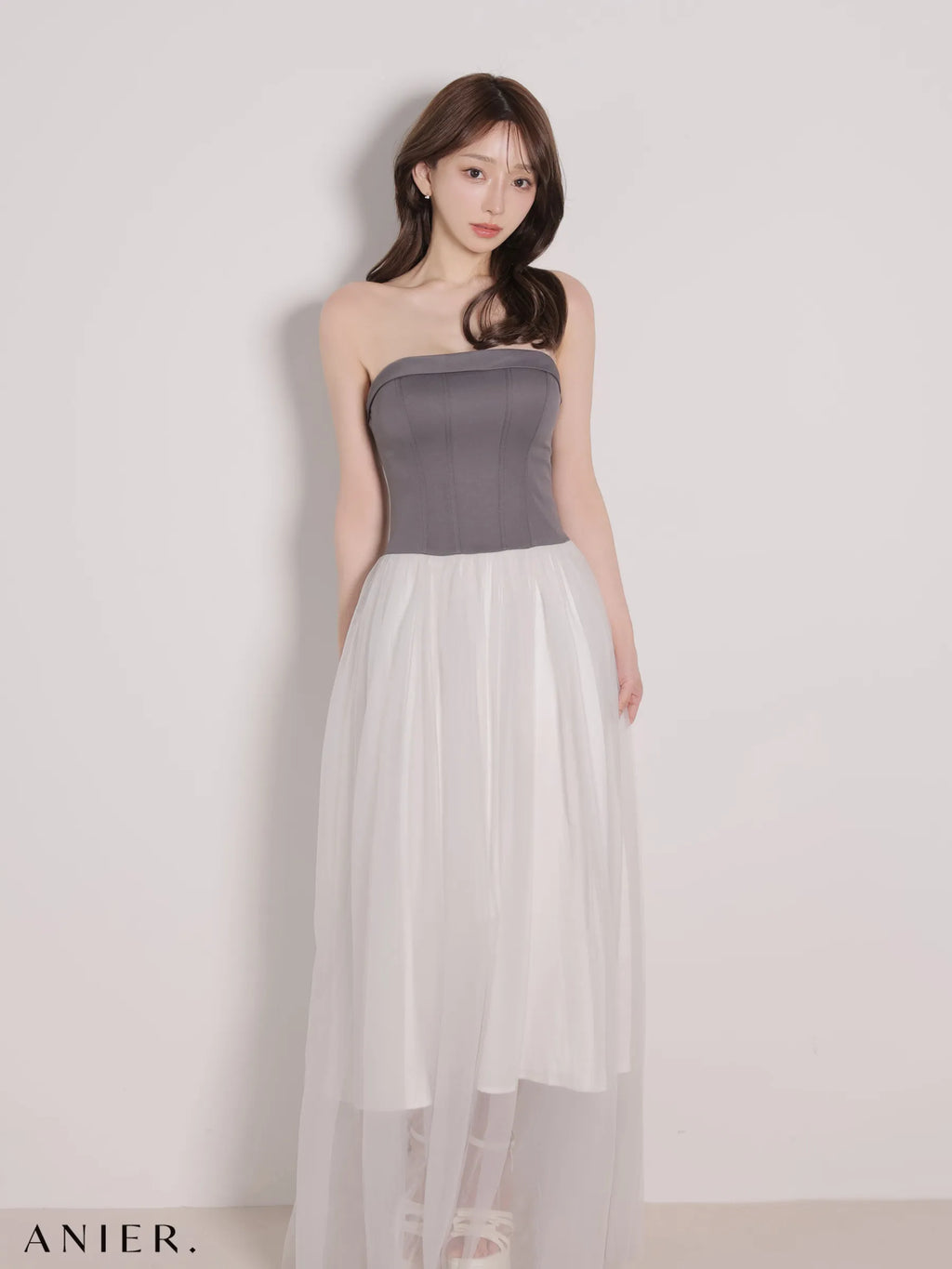 chic corset couture long dress（anier4071）