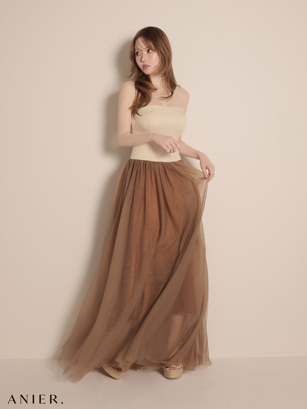 【XSサイズあり】 chic corset couture long dress（anier4071）