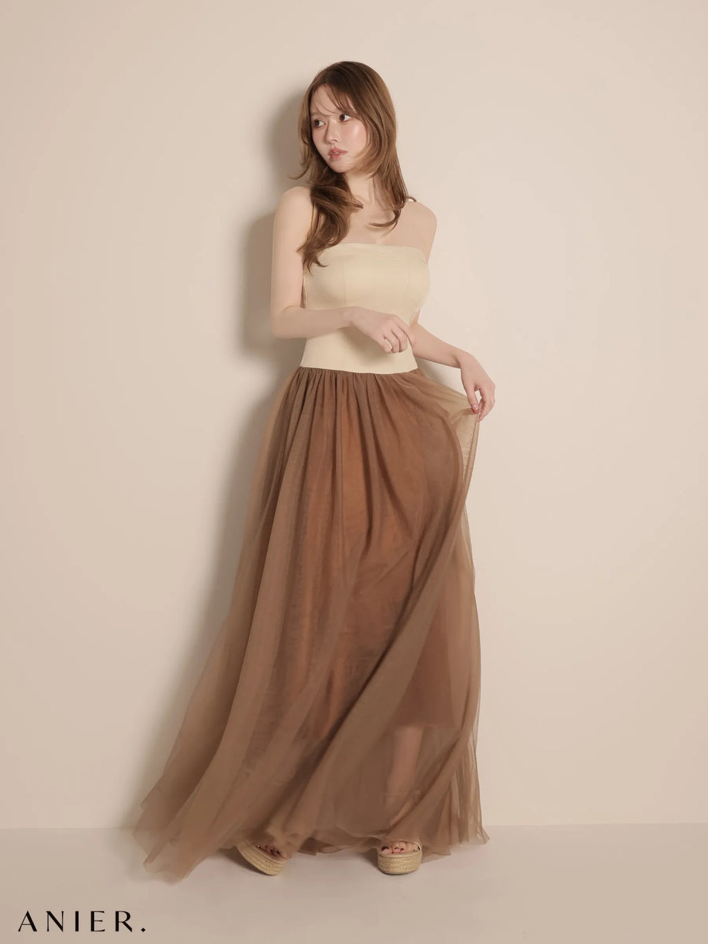 chic corset couture long dress（anier4071）