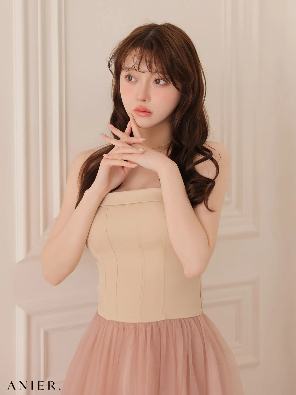 chic corset couture long dress（anier4071）