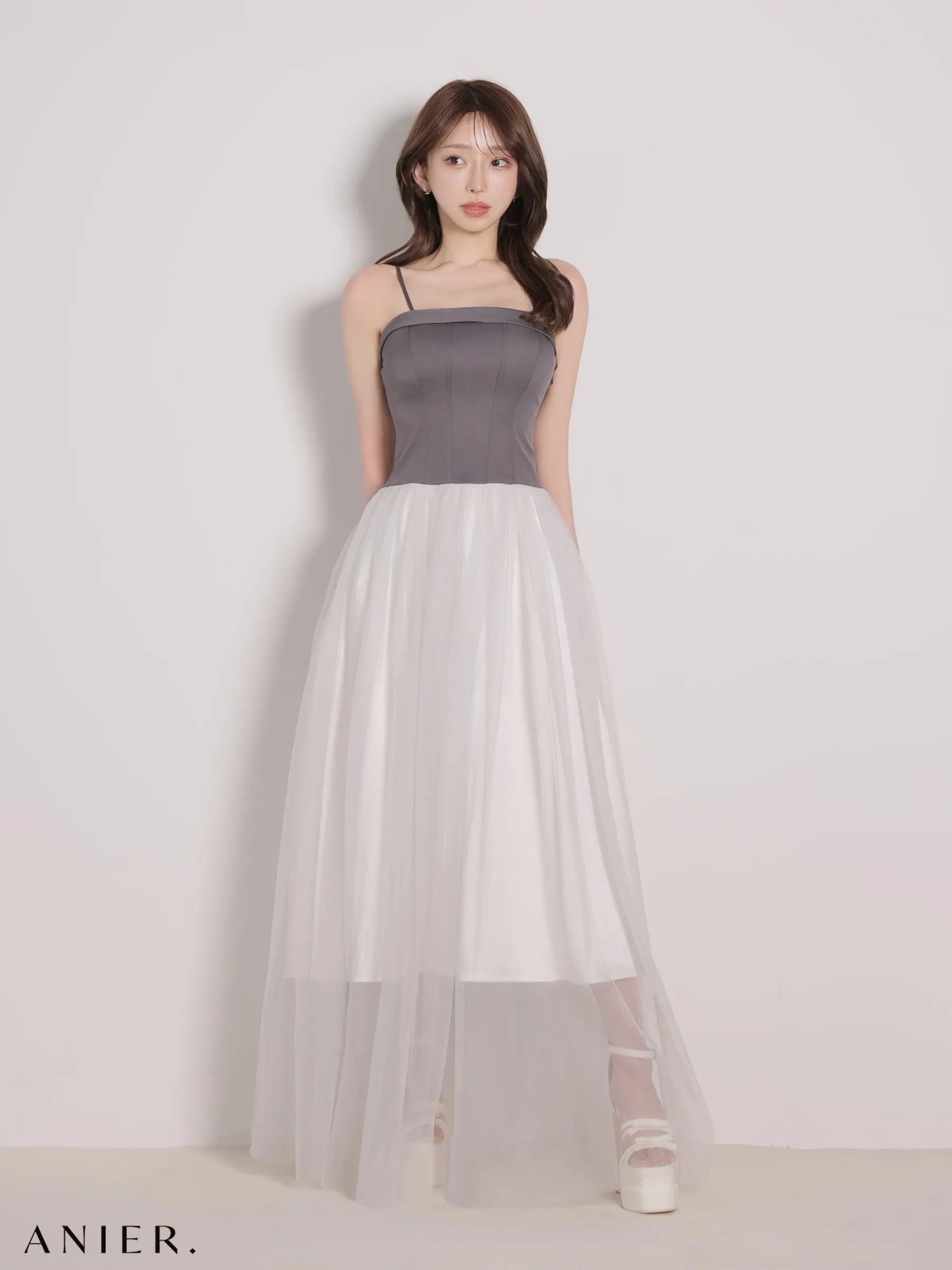 chic corset couture long dress（anier4071）