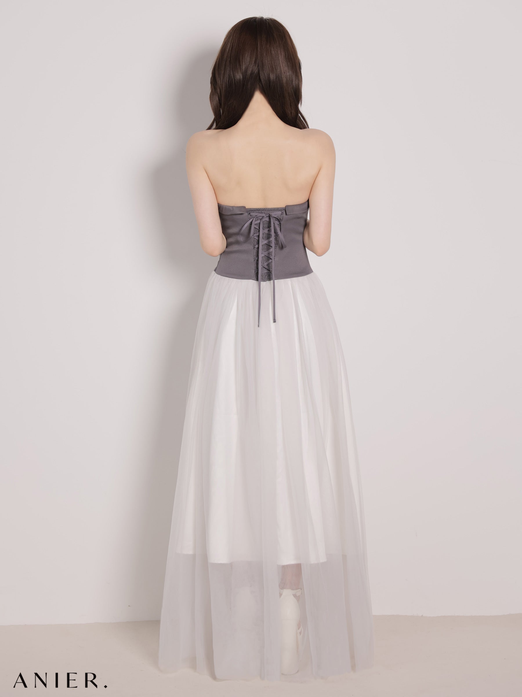 【XSサイズあり】 chic corset couture long dress（anier4071）