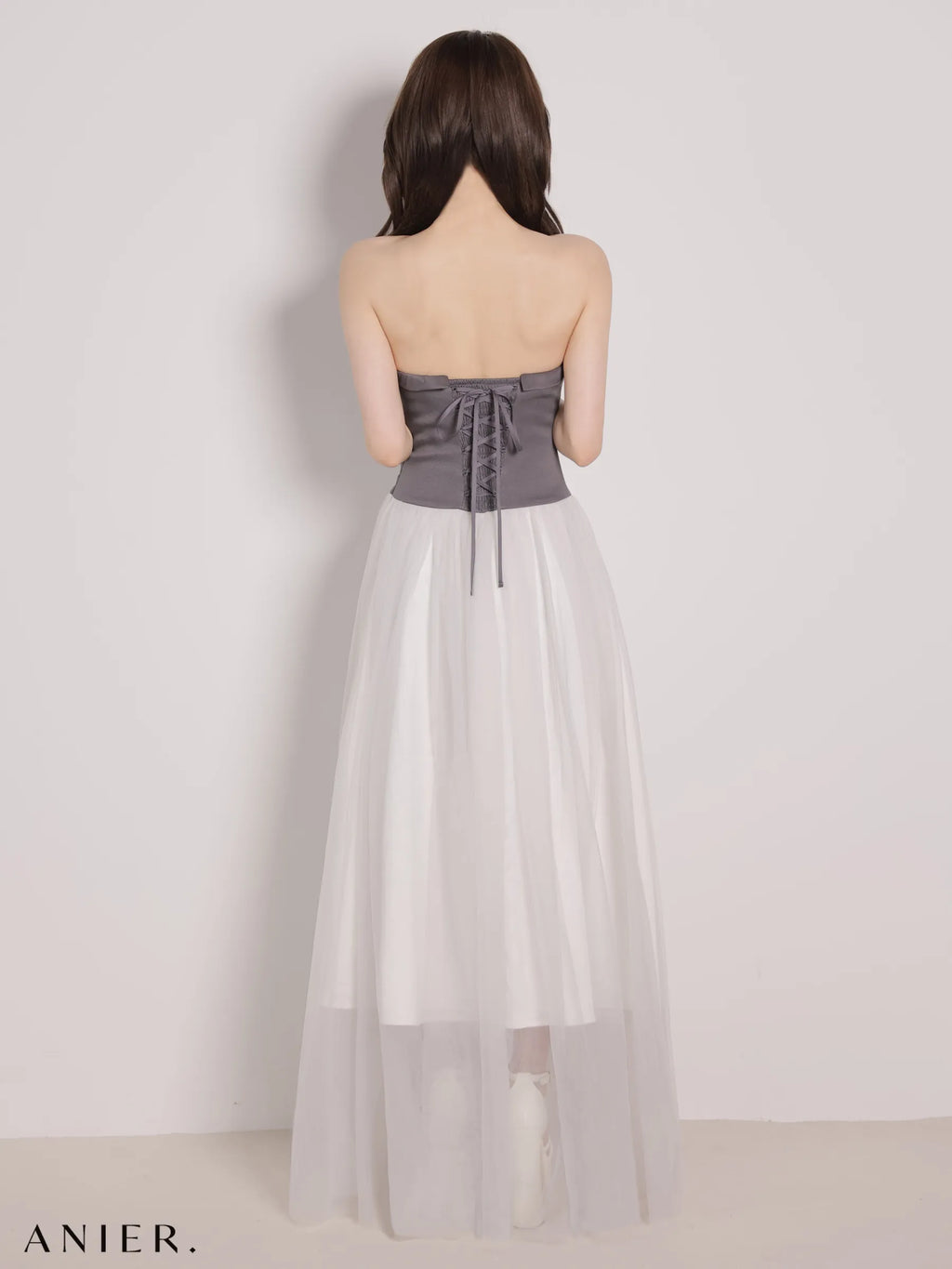 chic corset couture long dress（anier4071）
