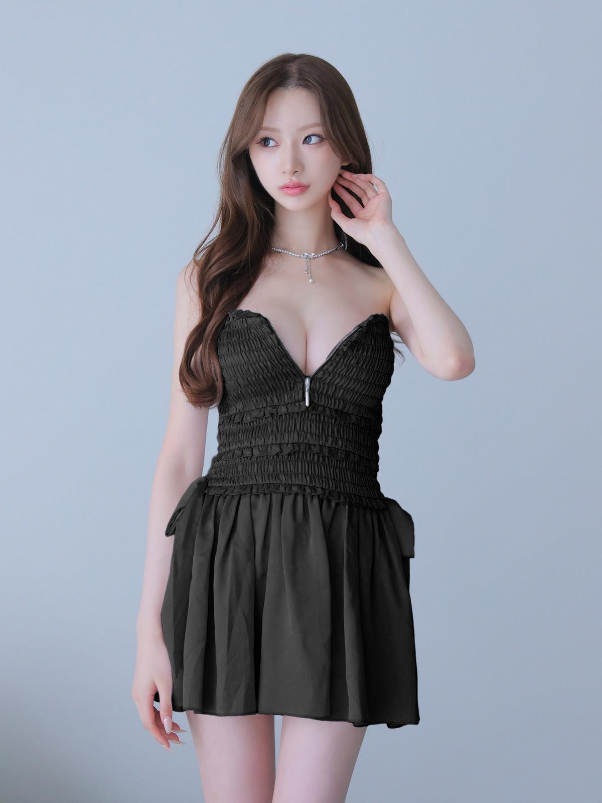 【予約】Kitten Ribbon Dress  (anier4088)