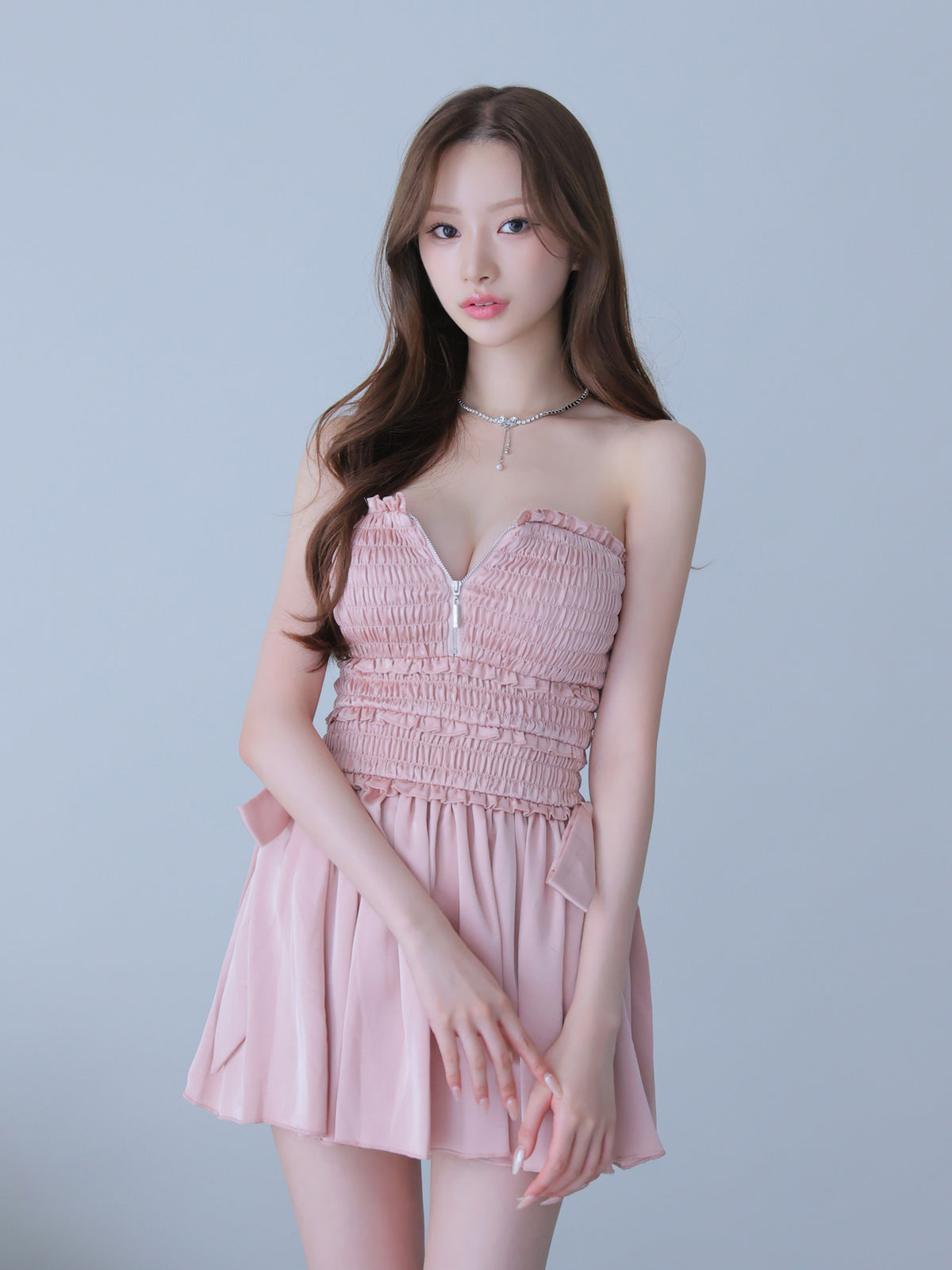 【予約】Kitten Ribbon Dress  (anier4088)