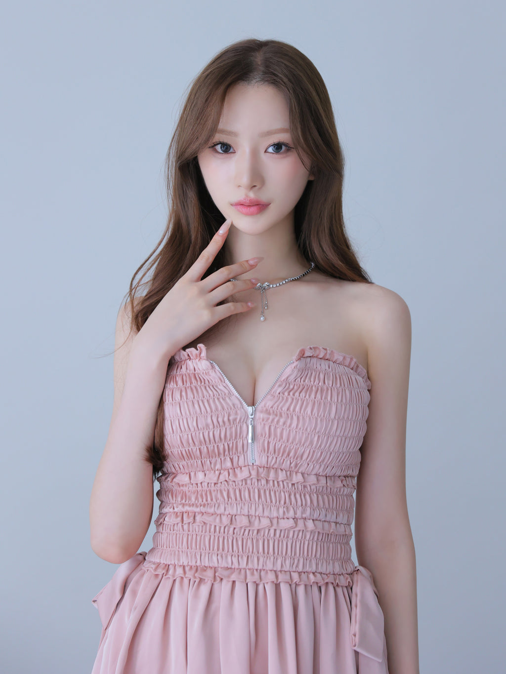 【予約】Kitten Ribbon Dress  (anier4088)
