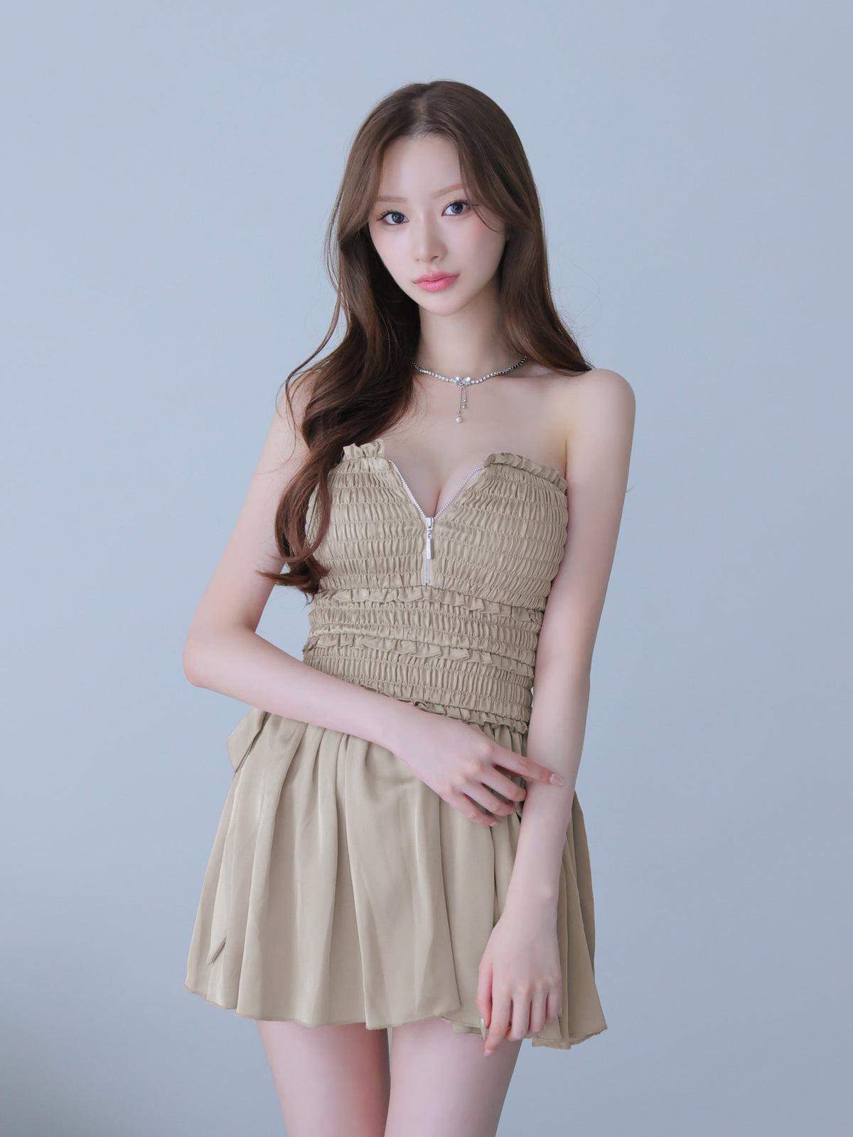 【予約】Kitten Ribbon Dress  (anier4088)