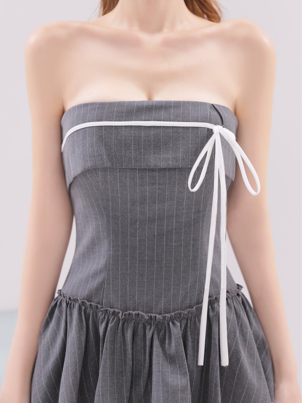 予約商品【7月下旬頃入荷予定】Sweet Edge Stripe Dress(anier4091)