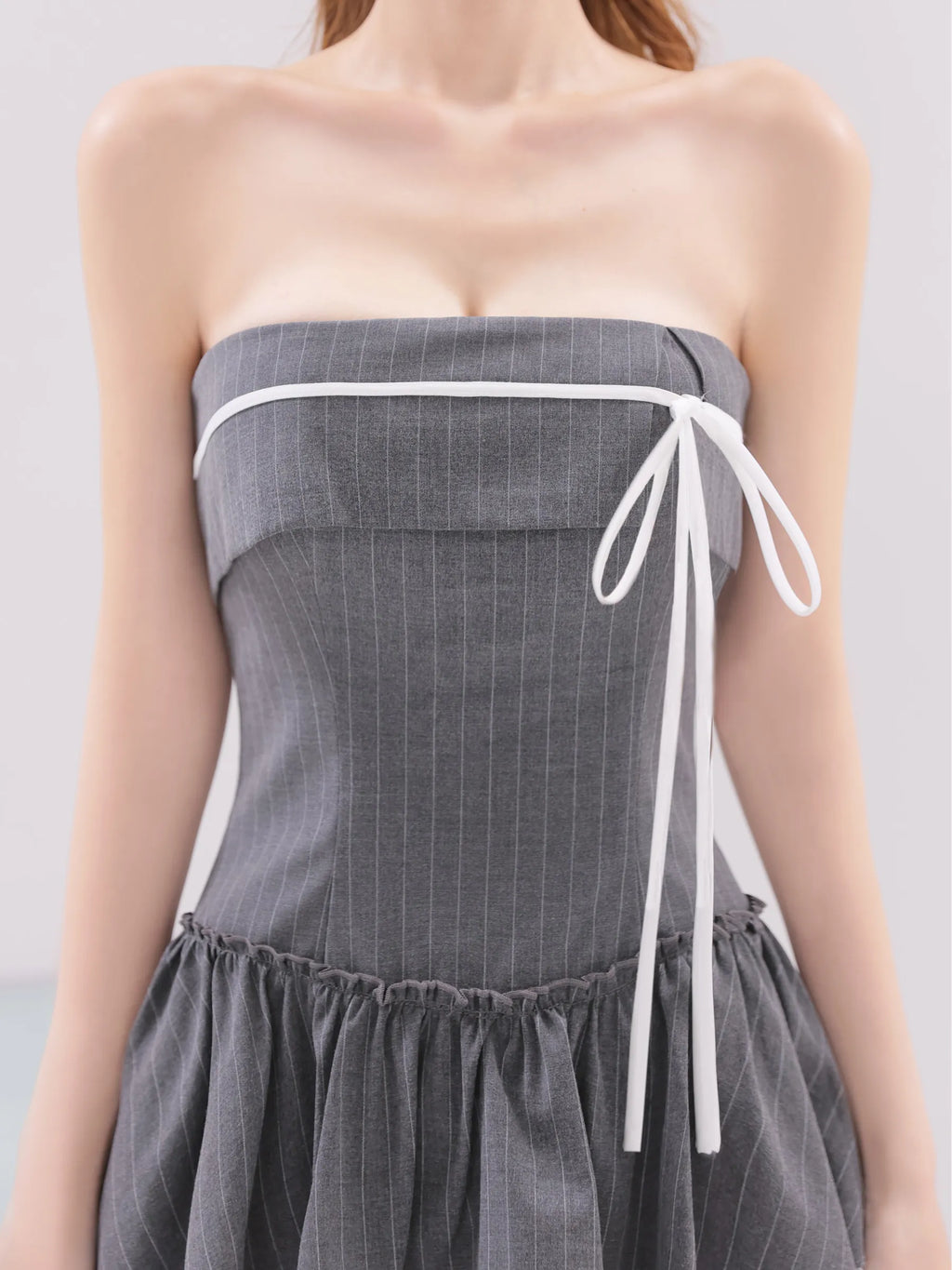 Sweet Edge Stripe Dress(anier4091)