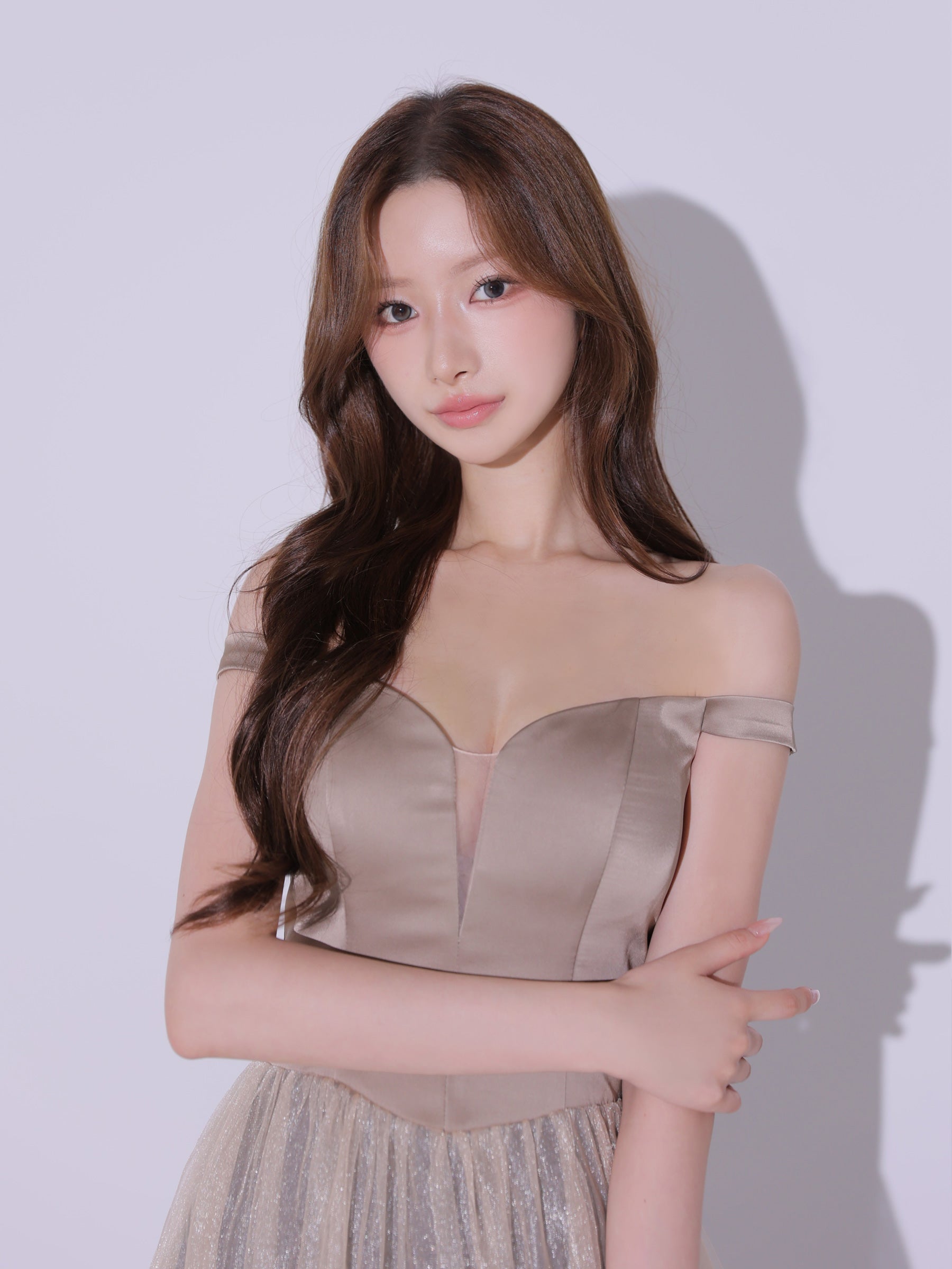 【予約】Sheer Veil Long Dress (anier4092)