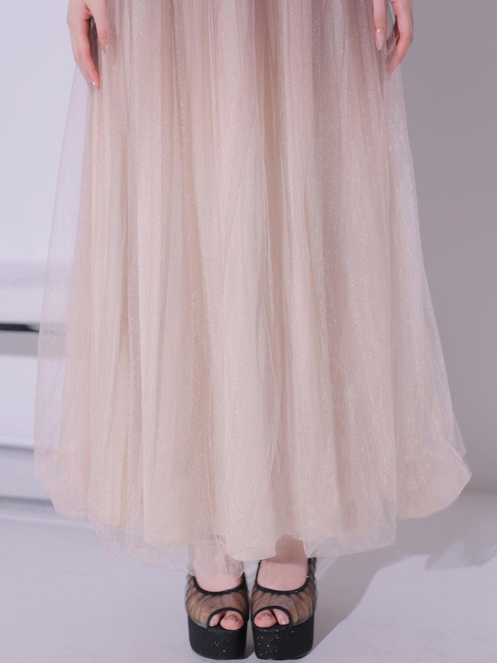 【予約】Sheer Veil Long Dress (anier4092)