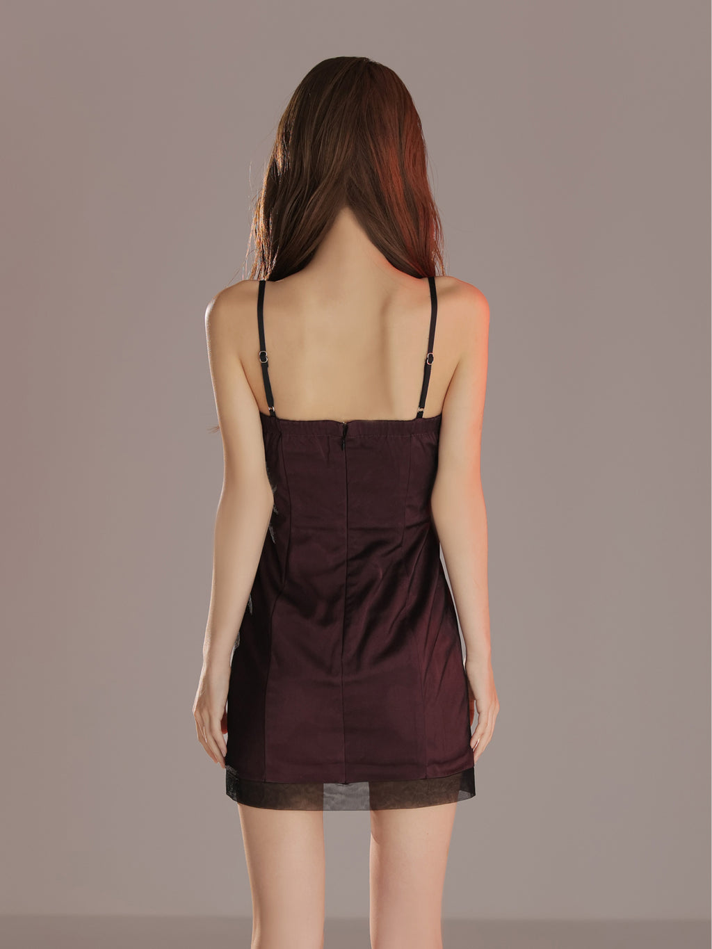 ★予約商品★【7月中旬頃入荷予定】【XSサイズあり】Sheer Overlay Mini Dress(anier4093)