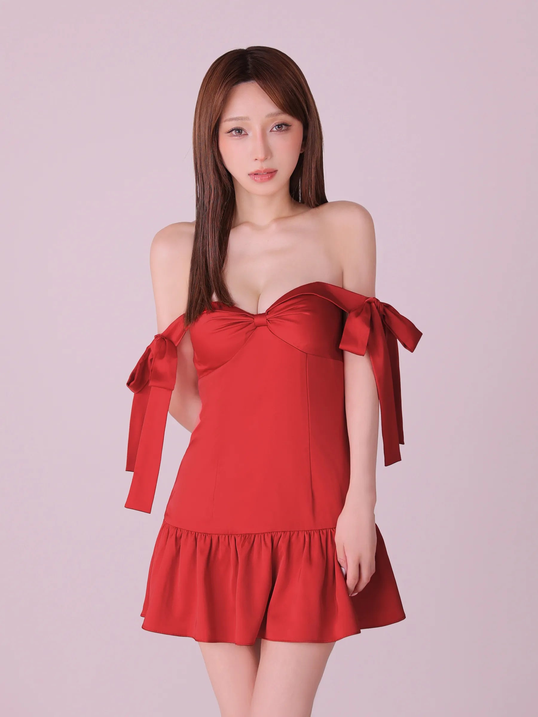 【予約】Allure Ribbon Dress(anier4097)