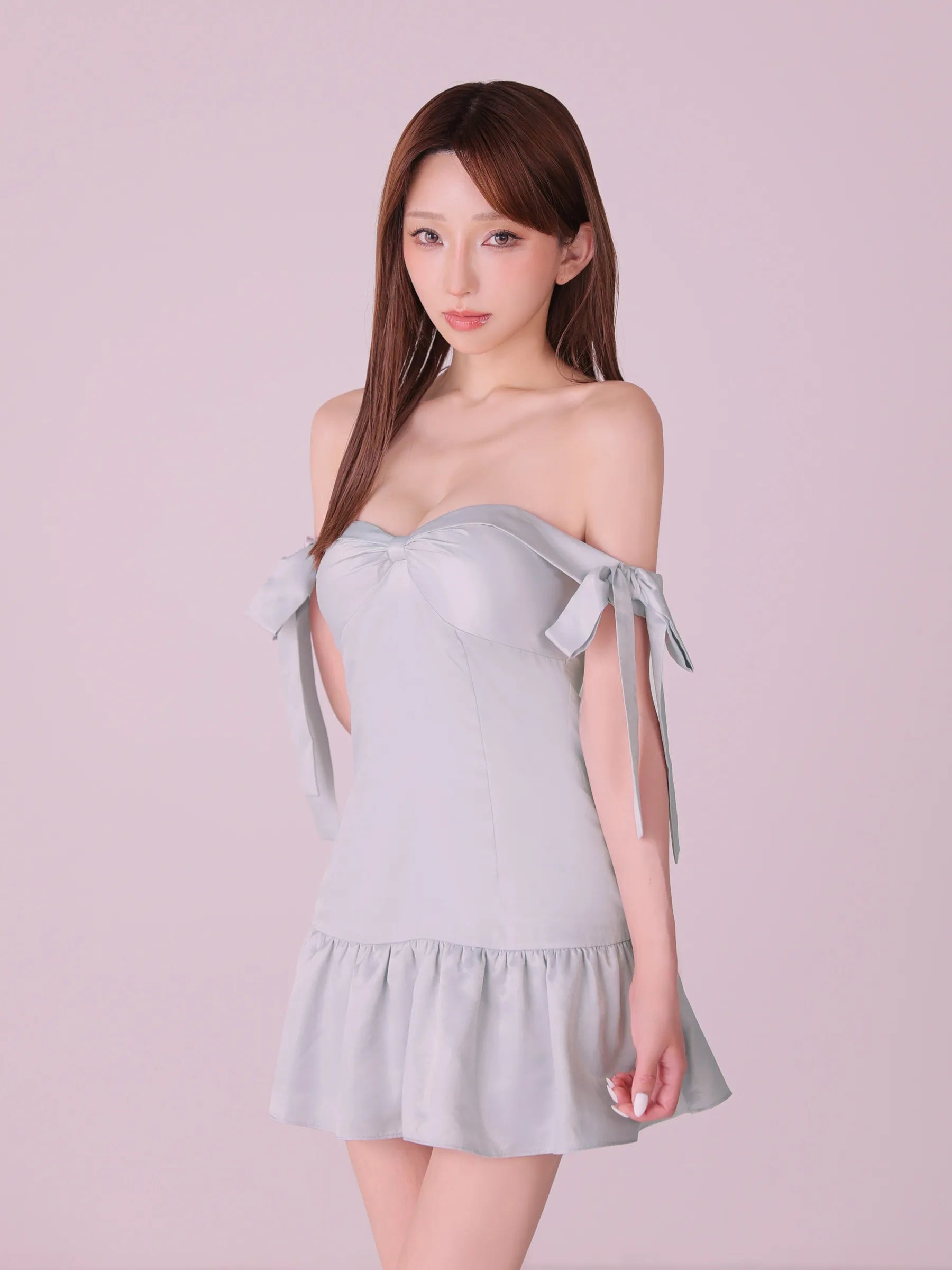 【予約】Allure Ribbon Dress(anier4097)