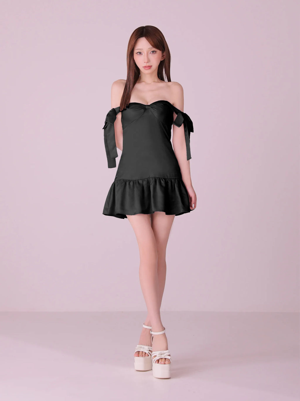 【予約】Allure Ribbon Dress(anier4097)