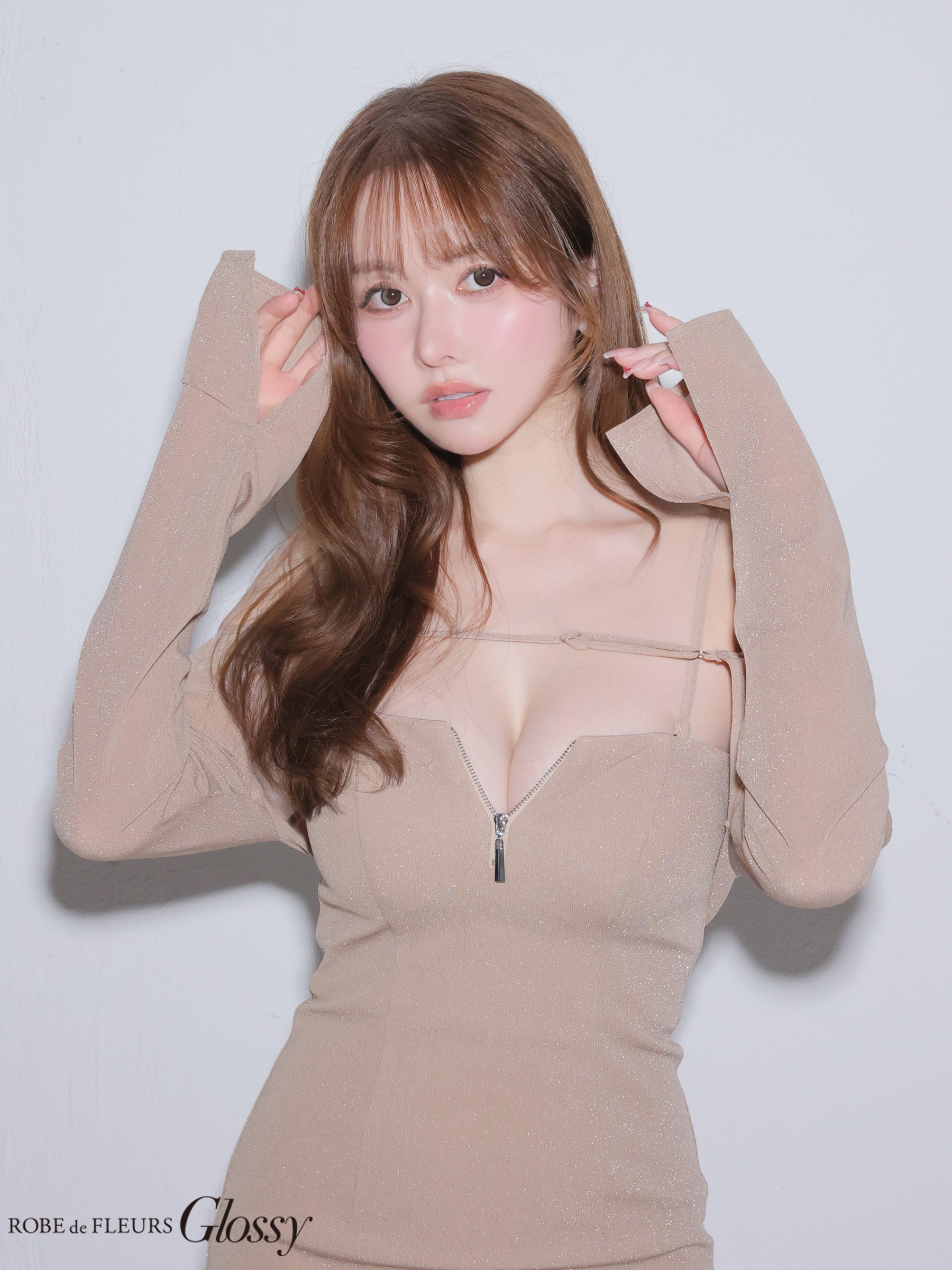 ★予約商品★【8月下旬頃入荷予定】【XSサイズあり】ラメニットボレロセットタイトミニキャバドレス (GL4143)