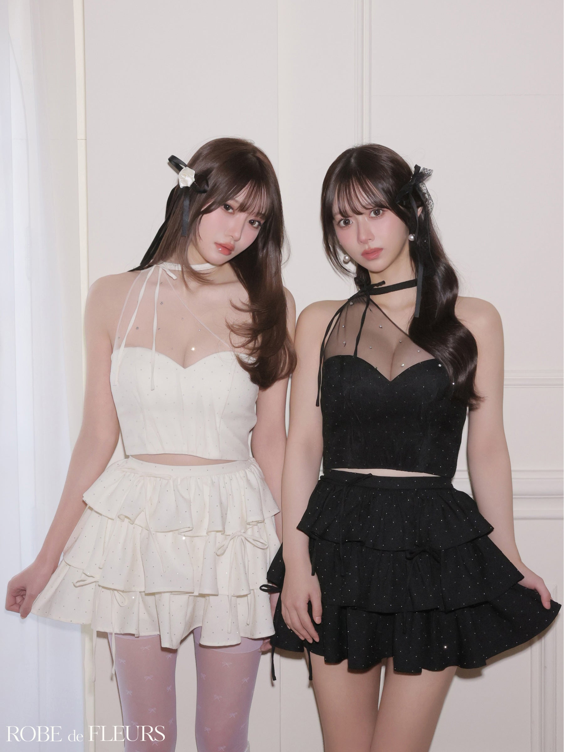 ★予約商品★【7月中旬頃入荷予定】【XSサイズあり】ストーンワンショルティアードツーピースミニキャバドレス (fm4152)