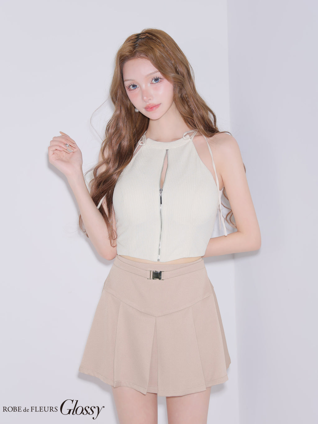 ★一部予約商品★【9月中旬頃入荷予定】【XSサイズあり】 バイカラーアメスリセットアップミニキャバドレス(GL4173)