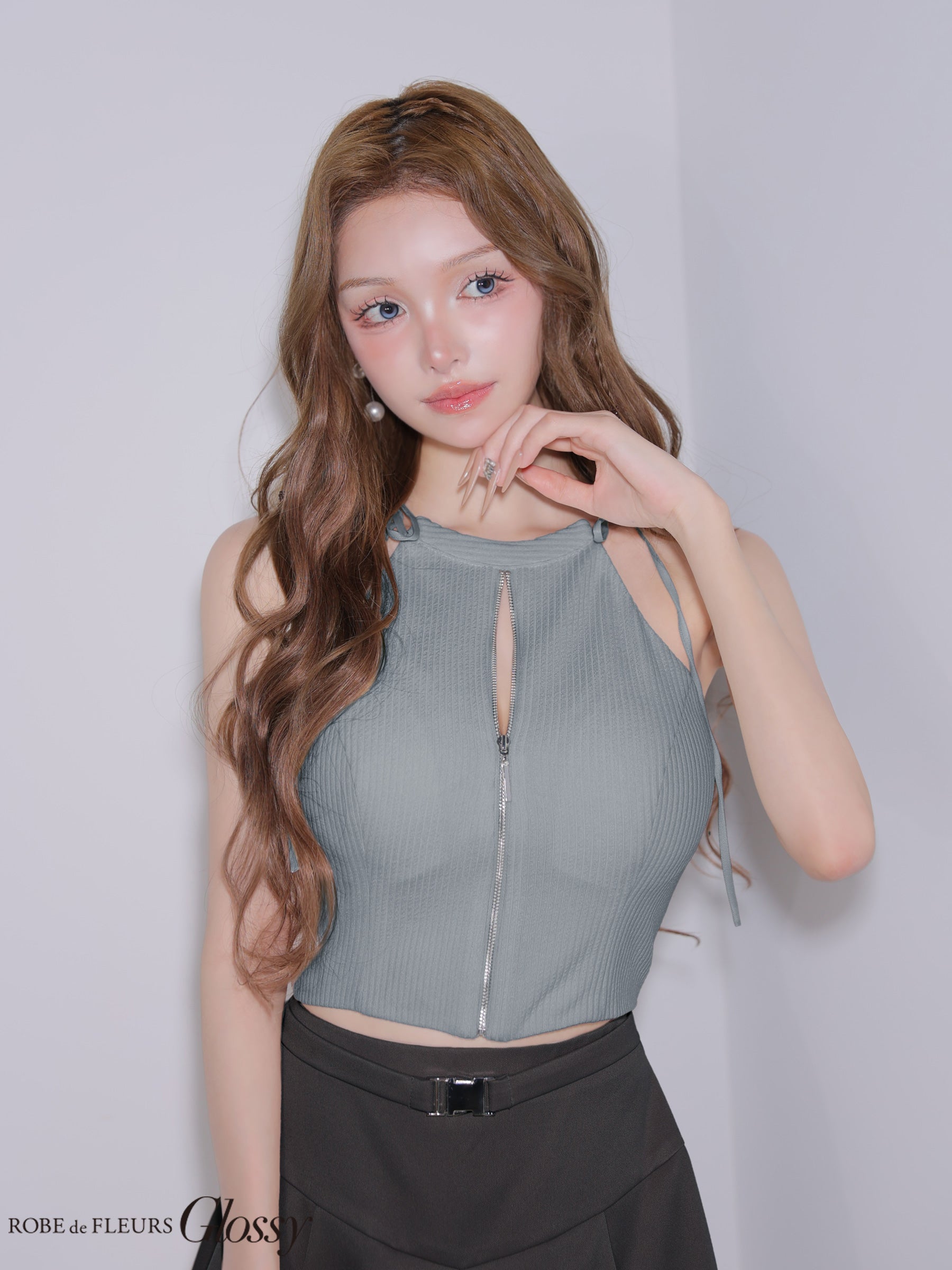 ★一部予約商品★【9月中旬頃入荷予定】【XSサイズあり】 バイカラーアメスリセットアップミニキャバドレス(GL4173)