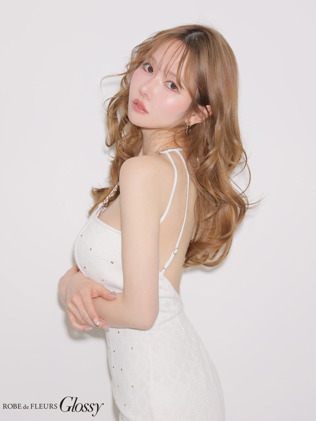 ★予約商品★【9月中旬頃入荷予定】【XSサイズあり】 スタッズダイヤジャガードミニキャバドレス(GL4179)
