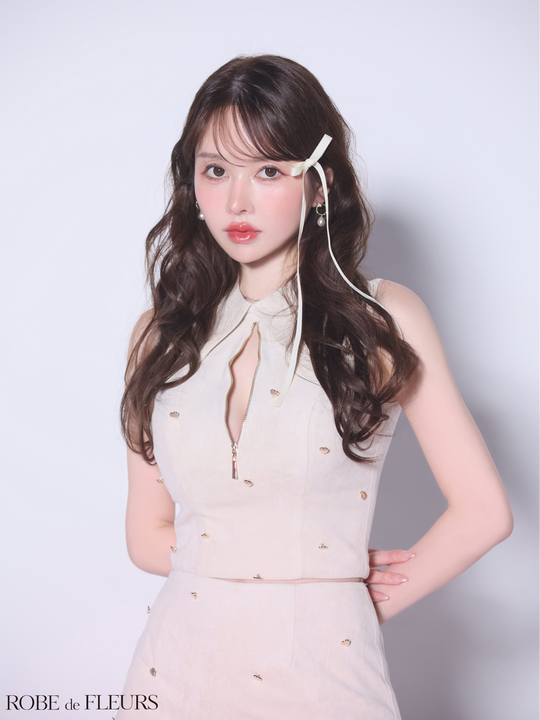 【XSサイズあり】sugarコラボ♡襟付きハートボタンセットアップミニキャバドレス(fm4213)